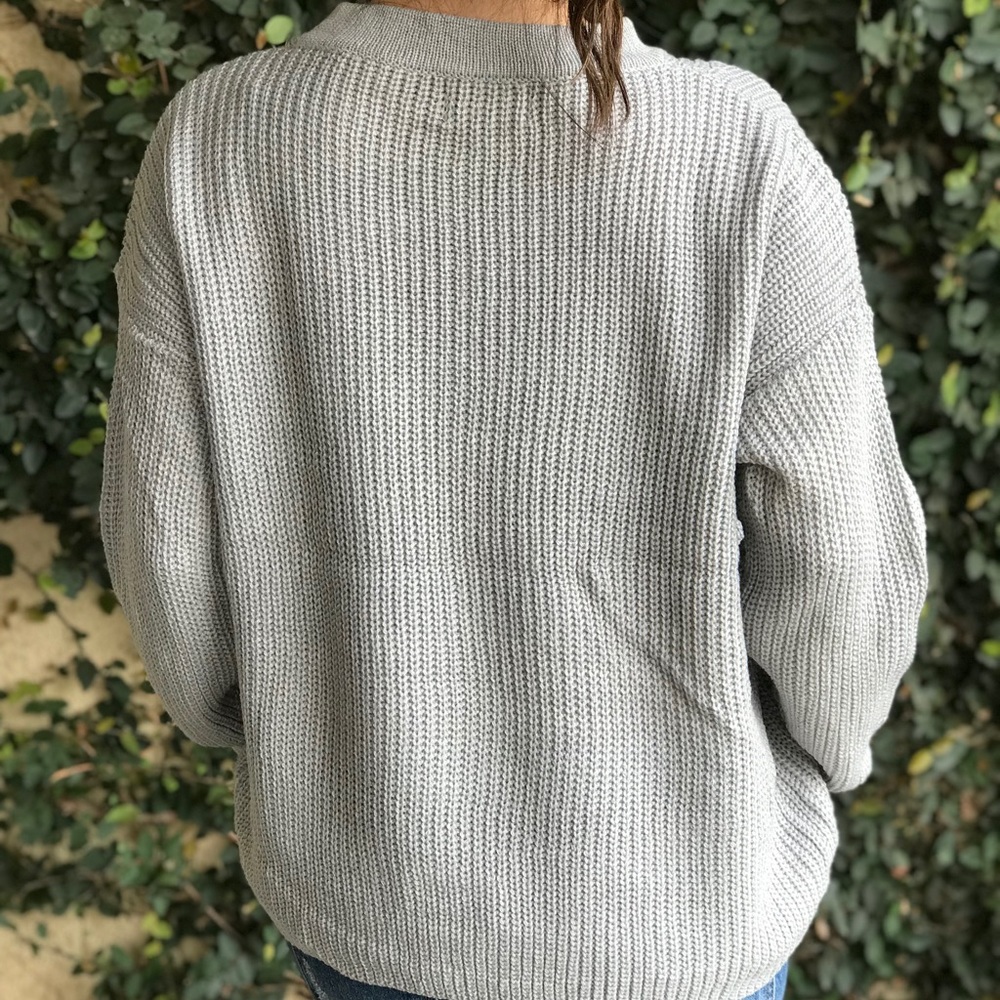 Choker Sweater : Gray/Silver - Picture 6 of 8